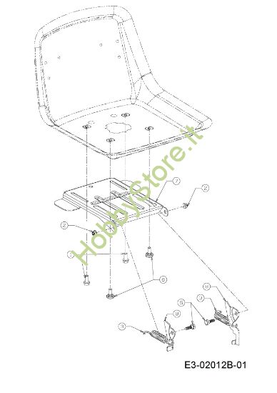Picture of Supporto sedile KROSSER 92/15 H Trattorino