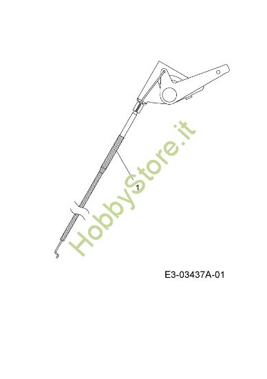 Picture of Cavo acceleratore KROSSER 92/15 H Trattorino