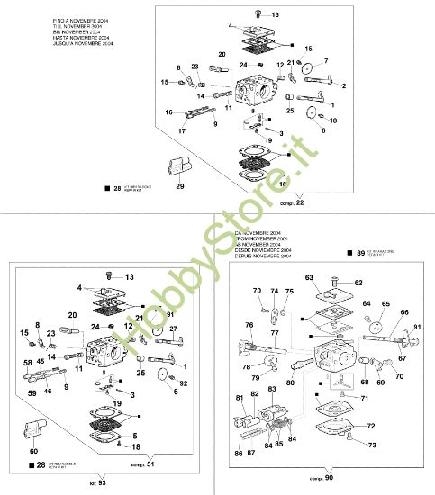 Picture of Carburatore HDA-205 952 Motosega