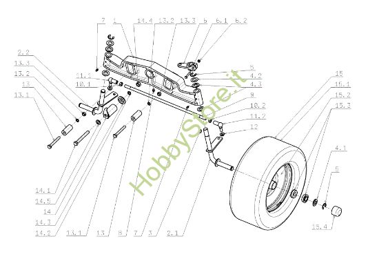 Picture of Assale anteriore OM 105J/15,5H Cat.2009 Trattorino
