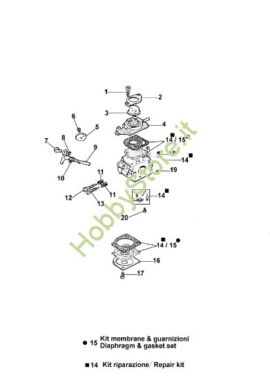 Picture of Carburatore Zama C1Q-E6 MTL 40 Mototrivella