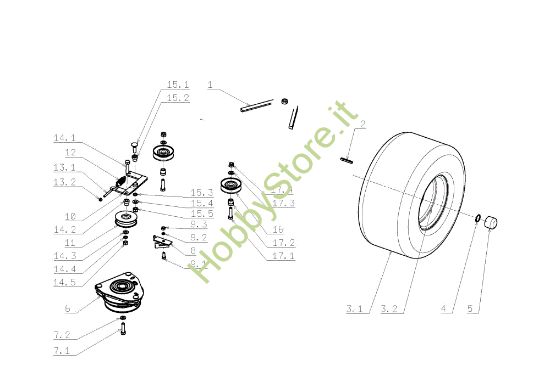 Picture of Assale posteriore OM 105J/18H Cat.2009 Trattorino