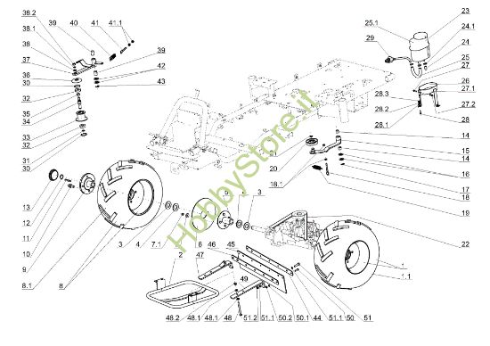 Picture of Assale posteriore APACHE 92 Cat.2009 Trattorino