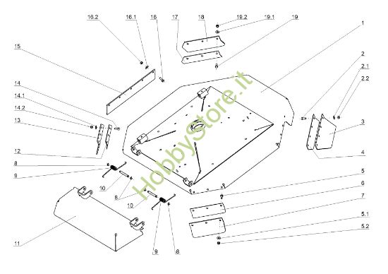 Picture of Piatto di taglio (1/2) APACHE 92 Cat.2009 Trattorino