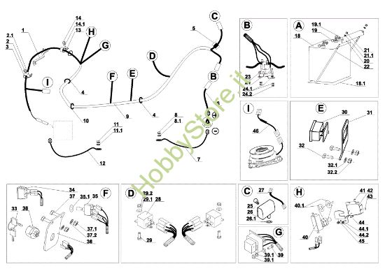 Picture of Parti elettriche APACHE 92 Cat.2009 Trattorino
