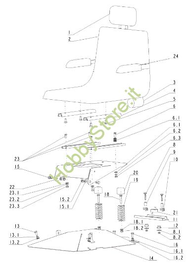 Picture of Sedile APACHE 92 4x4 Cat.2009 Trattorino