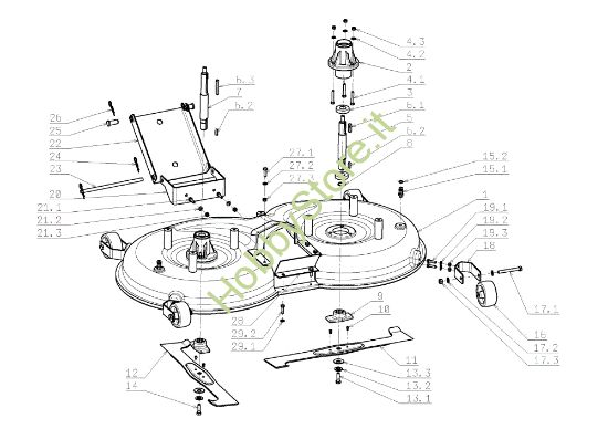 Picture of Piatto di taglio (1/2) OM 124J/22 H Cat.2009 Trattorino