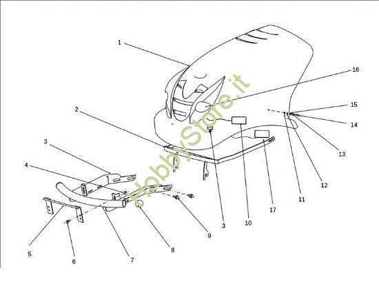 Picture of Cofano (3/3) OM 124J/22 H Cat.2009 Trattorino