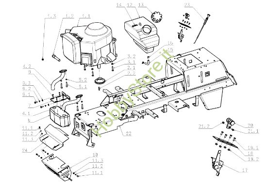 Picture of Motore OM 105J/22 Intek Cat.2009 Trattorino (solo per il mercato tedesco)