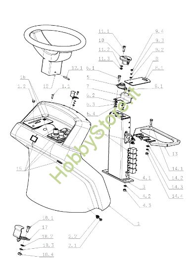 Picture of Cofano (2/3) OM 105J/22 Intek Cat.2009 Trattorino (solo per il mercato tedesco)
