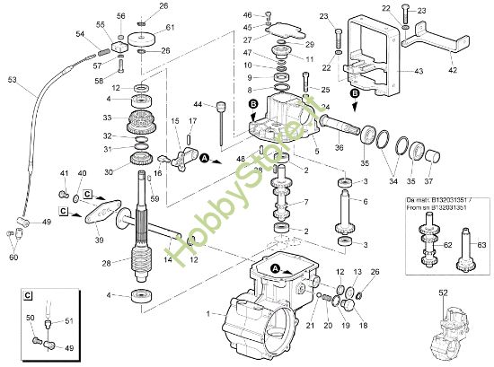 Picture of Ingranaggi del cambio - con freno fino a sn B133181825 WB 80 KR 11 Trinciasarmenti