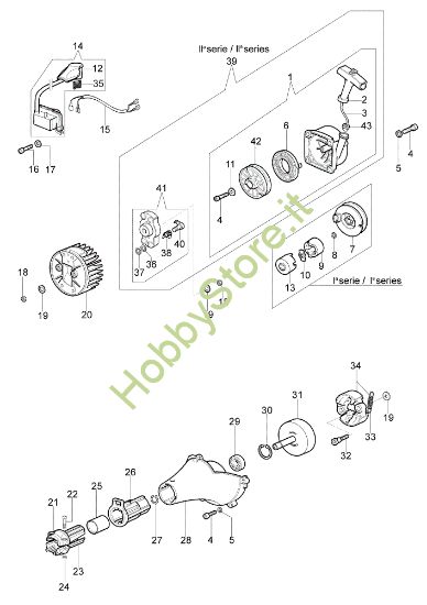 Picture of Avviamento e frizione SPARTA 44 FE Decespugliatore