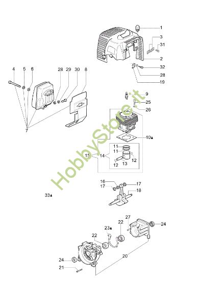 Picture of Motore SPARTA 44 S Decespugliatore