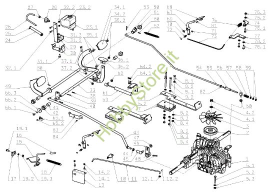 Picture of Trasmissione EF 105J/23H Cat.2009 Trattorino (solo per il mercato tedesco)