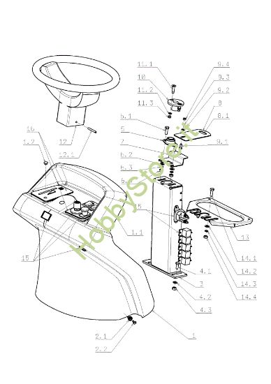Picture of Cofano (2/3) EF 105J/23H Cat.2009 Trattorino (solo per il mercato tedesco)
