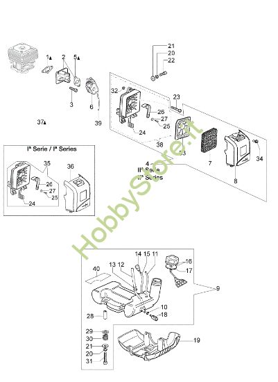 Picture of Serbatoio e filtro aria STARK 38 FE Decespugliatore