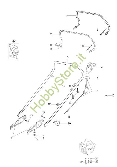 Picture of Manubrio MR 55 TBD Rasaerba
