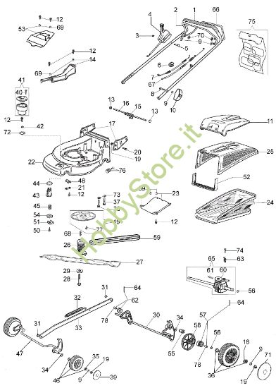 Picture of Esploso AR 53 TK (K800) Rasaerba