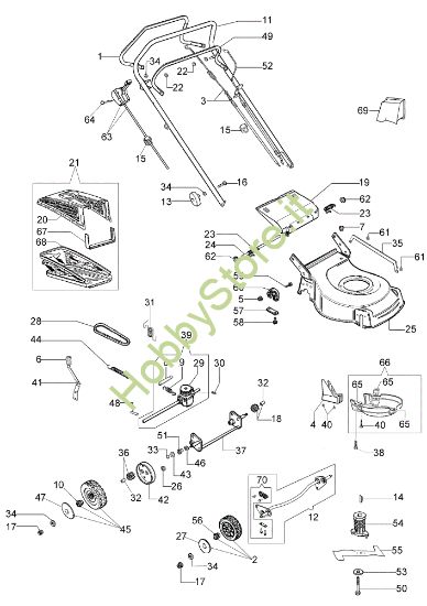 Picture of Esploso LR 53 TK (K700) Rasaerba