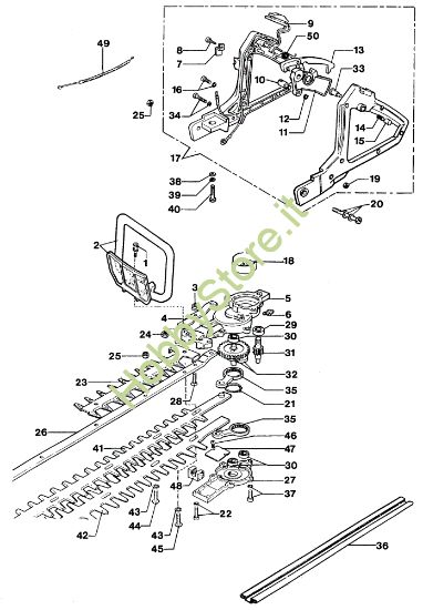 Picture of Gruppo lame TS 322 Tagliasiepi