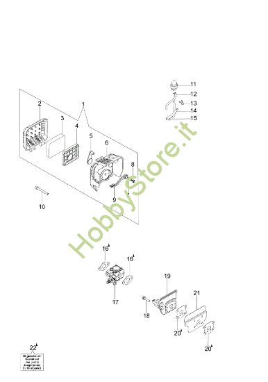 Picture of Filtro aria e carburatore MP 3000 (Euro 2) Motopompa
