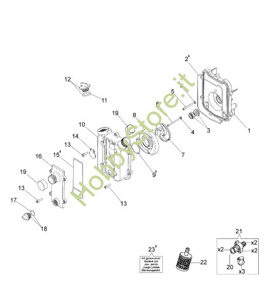 Picture of Gruppo pompa MP 3000 (Euro 2) Motopompa