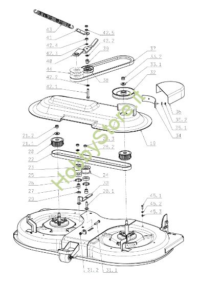 Picture of Piatto di taglio (2/2) TWISTER 106/16 H Trattorino