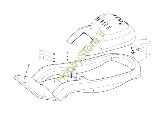 Picture of Cofano (1/2) TWISTER 106/16 H Trattorino