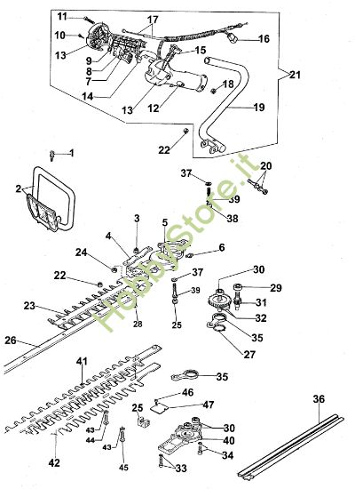Picture of Gruppo lame TS 326 Tagliasiepi