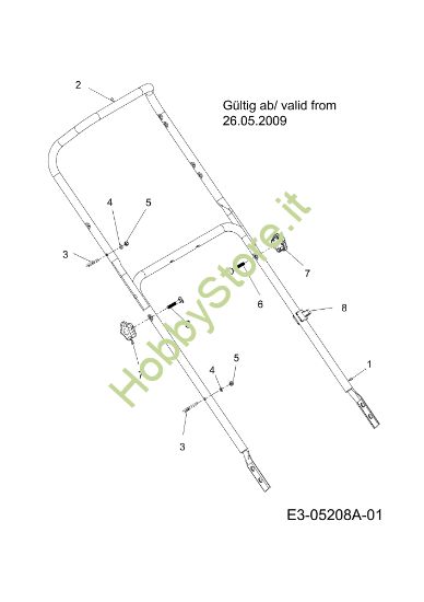 Picture of Manubrio LR 55 VBX 4-IN-1 Cat. 2010 Rasaerba