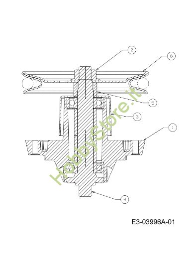 Picture of Supporto lame (1/2) KOMMAND 105/17.5 H Cat. 2010 Trattorino