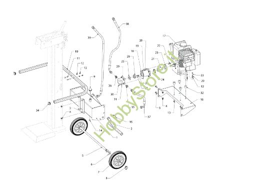 Picture of Gruppo motore SPL 910 SC Spaccalegna