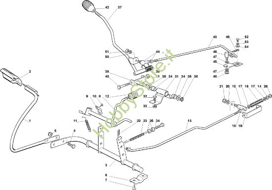 Picture of Comando freno EF 72C/12,5M Cat.2010 Trattorino