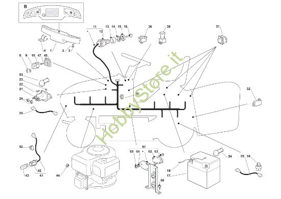 Picture of Parti elettriche EF 102C/16,5M Cat.2010 Trattorino