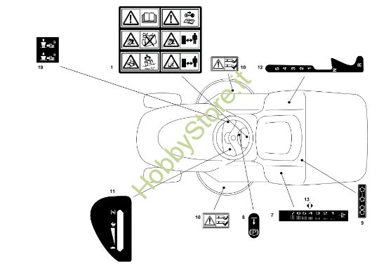 Picture of Etichette (1/2) EF 102C/16,5M Cat.2010 Trattorino