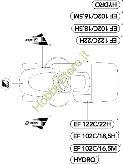 Picture of Etichette (2/2) EF 102C/18,5H Cat.2010 Trattorino