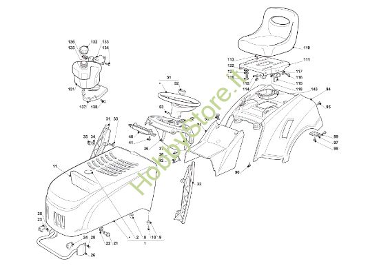 Picture of Carrozzeria EF 91C/11,5M France Cat.2010 Trattorino (solo per il mercato francese)