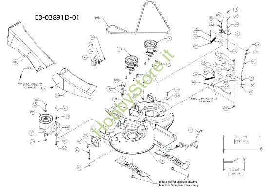 Picture of Piatto di taglio (1/2) KOMMAND 92/13,5 T Cat. 2010 Trattorino