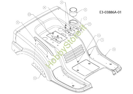 Picture of Carrozzeria posteriore KOMMAND 92/15,5 AM Cat. 2010 Trattorino