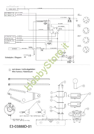 Picture of Schema elettrico (1/2) KOMMAND 92/15,5 AM Cat. 2010 Trattorino