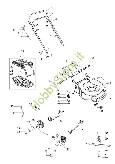 Picture of Esploso LR 44 PHC Rasaerba
