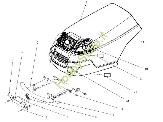 Picture of Cofano (1/3) EF 106J/18H Cat.2010 Trattorino