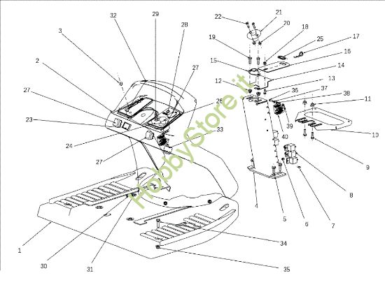 Picture of Cruscotto EF 106J/18H Cat.2010 Trattorino