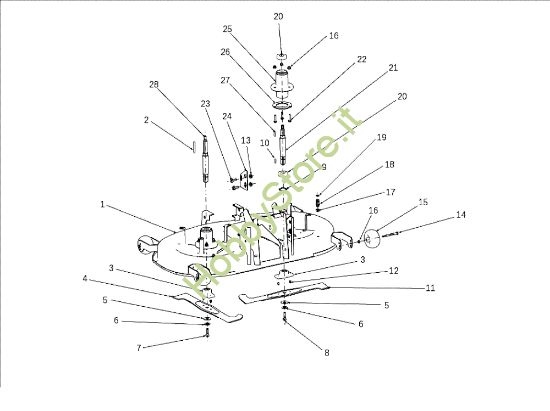 Picture of Piatto di taglio (1/2) EF 105J/22H Cat.2010 Trattorino (solo per il mercato tedesco)