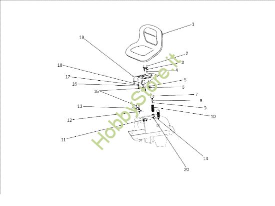 Picture of Cofano (2/3) EF 105J/22H Cat.2010 Trattorino (solo per il mercato tedesco)