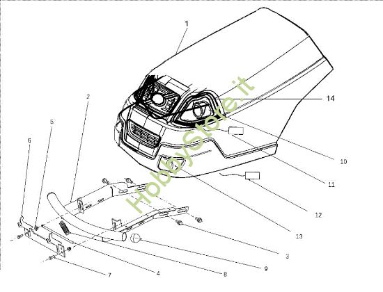 Picture of Cofano (1/3) EF 106J/15,5H Cat.2010 Trattorino