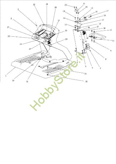 Picture of Cruscotto EF 106J/16H Cat.2010 Trattorino