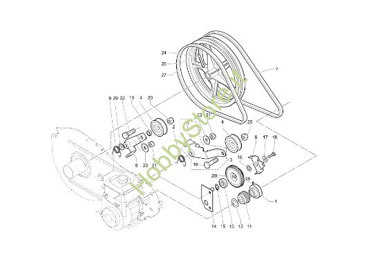 Picture of Ingranaggi MZ 2090R - MZ 2090RX (EN709) Motozappa