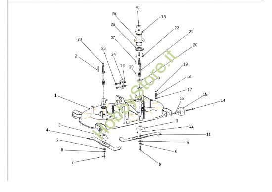 Picture of Piatto di taglio (1/2) EF 106J/24H Cat.2010 Trattorino
