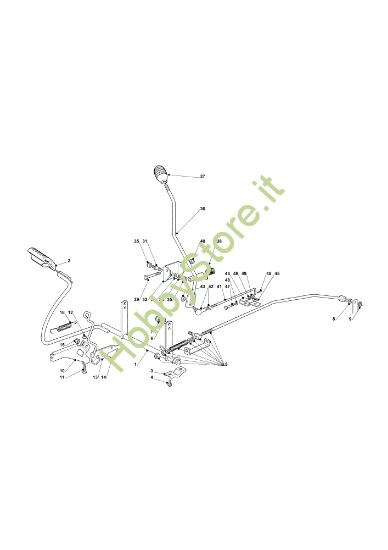 Picture of Comando freno e comando cambio EF 91PLUS/14,5K M Cat.2011 Trattorino